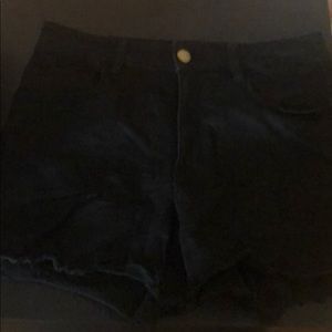 American Eagle black high rise shortie
